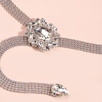 Elegante Geométrico Metal Embutido Diamantes De Imitación Mujeres Cinturones De Cadena main image 3