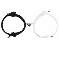 Simple Style Heart Shape Alloy Plating Couple Bracelets sku image 5