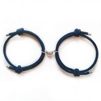 Simple Style Heart Shape Alloy Plating Couple Bracelets sku image 3