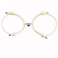 Simple Style Heart Shape Alloy Plating Couple Bracelets sku image 7