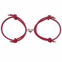 Simple Style Heart Shape Alloy Plating Couple Bracelets sku image 4