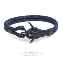 Simple Style Geometric Alloy Polyester Plating Men's Bracelets sku image 1