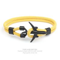 Simple Style Geometric Alloy Polyester Plating Men's Bracelets sku image 9