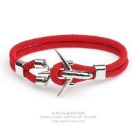Simple Style Geometric Alloy Polyester Plating Men's Bracelets sku image 8