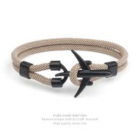 Simple Style Geometric Alloy Polyester Plating Men's Bracelets sku image 13