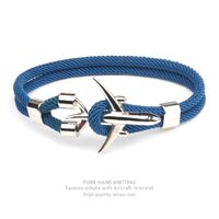 Simple Style Geometric Alloy Polyester Plating Men's Bracelets sku image 16