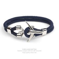 Simple Style Geometric Alloy Polyester Plating Men's Bracelets sku image 2
