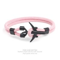 Simple Style Geometric Alloy Polyester Plating Men's Bracelets sku image 3