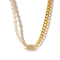 Hip-hop Simple Style Solid Color Alloy Pearl Plating 18k Gold Plated Women's Necklace sku image 6