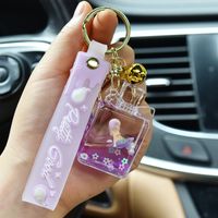 Cartoon Style Mermaid Perfume Bottle Arylic Metal Unisex Bag Pendant Keychain sku image 1