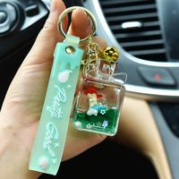 Cartoon Style Mermaid Perfume Bottle Arylic Metal Unisex Bag Pendant Keychain main image 5