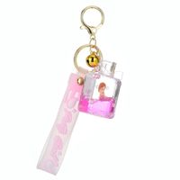 Cartoon Style Mermaid Perfume Bottle Arylic Metal Unisex Bag Pendant Keychain main image 3