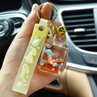 Cartoon Style Mermaid Perfume Bottle Arylic Metal Unisex Bag Pendant Keychain sku image 2
