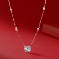 S925 Silver Necklace Moissanite Little Star Pendant Fashion Short Necklace Accessories Gift Source In Stock Wholesale main image 1