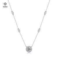 S925 Silver Necklace Moissanite Little Star Pendant Fashion Short Necklace Accessories Gift Source In Stock Wholesale sku image 2