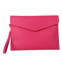 Women's All Seasons Pu Leather Basic Classic Style Envelope Bag Clutch Bag sku image 3