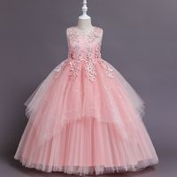 Elegante Romántico Color Sólido Poliéster Vestidos Para Niñas sku image 9