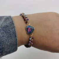 Vintage Style Colorful Heart Shape Emperor Stone Bracelets In Bulk main image 4