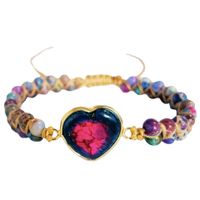 Vintage Style Colorful Heart Shape Emperor Stone Bracelets In Bulk main image 2