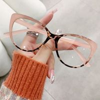 Simple Style Solid Color Pc Cat Eye Full Frame Optical Glasses sku image 1