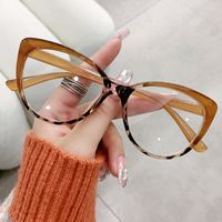 Simple Style Solid Color Pc Cat Eye Full Frame Optical Glasses sku image 5