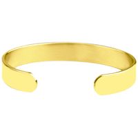 Retro Classic Style Letter Stainless Steel Carving Bangle sku image 2