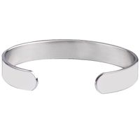 Retro Classic Style Letter Stainless Steel Carving Bangle sku image 1