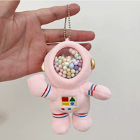 Cute Astronaut Plush Unisex Bag Pendant Keychain sku image 4
