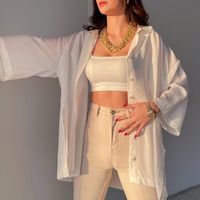 Women's Blouse Long Sleeve Blouses Pleated Hip-hop Streetwear Solid Color main image 4