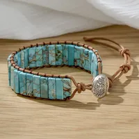 Bohemien Sonnenblume Mehrfarbig Baum Ein Naturstein Achat Armbänder In Masse sku image 19