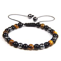 Retro Ethnic Style Geometric Natural Stone Braid Men's Bracelets main image 4