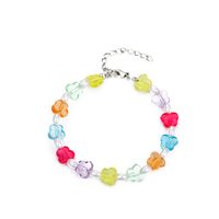 Vacaciones Forma De Corazón Mariposa Cascarón Con Cuentas Arílico Arcilla Suave Con Cuentas Enchapado Chapado En Oro Plateado Mujeres Pulsera sku image 18