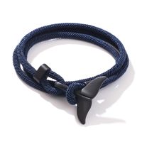 Casual Fish Tail Whale Alloy Rope Unisex Bracelets main image 8
