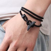 Casual Fish Tail Whale Alloy Rope Unisex Bracelets main image 1