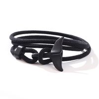 Casual Fish Tail Whale Alloy Rope Unisex Bracelets sku image 1