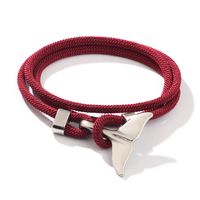 Casual Fish Tail Whale Alloy Rope Unisex Bracelets sku image 3
