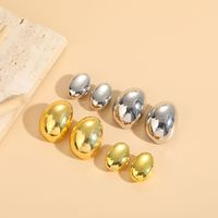 1 Pair Classic Style Solid Color Asymmetrical Plating Copper 14k Gold Plated Ear Studs main image 8