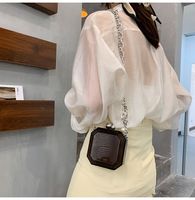Women's Arylic Solid Color Streetwear Square Lock Clasp Shoulder Bag Crossbody Bag Chain Bag main image 2