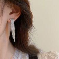 Elegant Simple Style Tassel Alloy Women's Drop Earrings main image 5