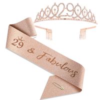 Fashion Crown Metal Plating Hollow Out Inlay Rhinestones Crown 1 Piece sku image 57