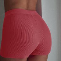 Basic Sports Solid Color Polyester Active Bottoms Shorts main image 4