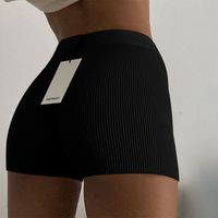 Basic Sports Solid Color Polyester Active Bottoms Shorts main image 5