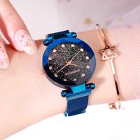 Casual Luxurious Round Butterfly Double Snap Quartz Women's Watches sku image 8
