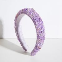 Elegant Glam Luxurious Flower Rhinestone Lace Fabric Hair Band sku image 7