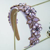Elegant Glam Luxurious Flower Rhinestone Lace Fabric Hair Band main image 3