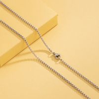 Stainless Steel 18K Gold Plated Simple Style Plating Solid Color Necklace main image 6