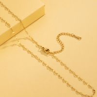 Stainless Steel 18K Gold Plated Simple Style Plating Solid Color Necklace main image 7