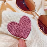 Streetwear Heart Shape Printing Cotton Spandex Polyester Girls Clothing Sets main image 4