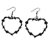 Streetwear Heart Shape Alloy Plating Women's Drop Earrings sku image 1