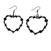 Streetwear Heart Shape Alloy Plating Women's Drop Earrings main image 3